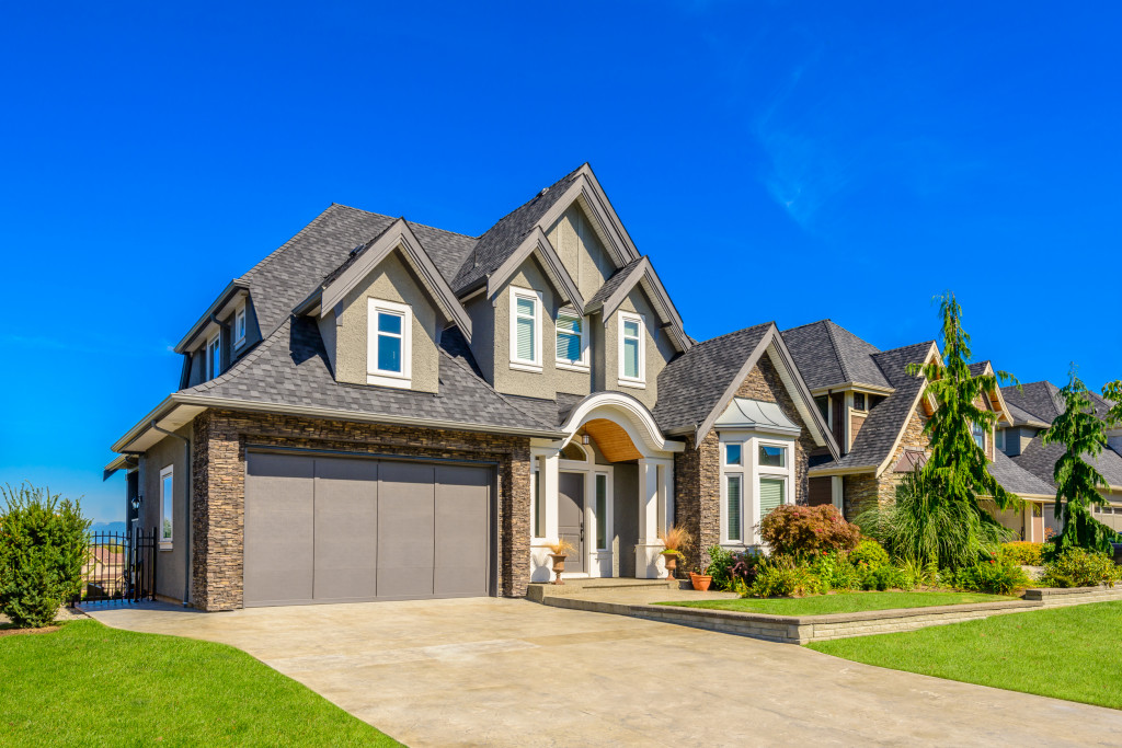 large house with a garage