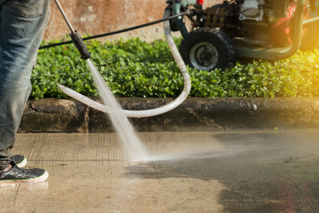 Driveway cleaning