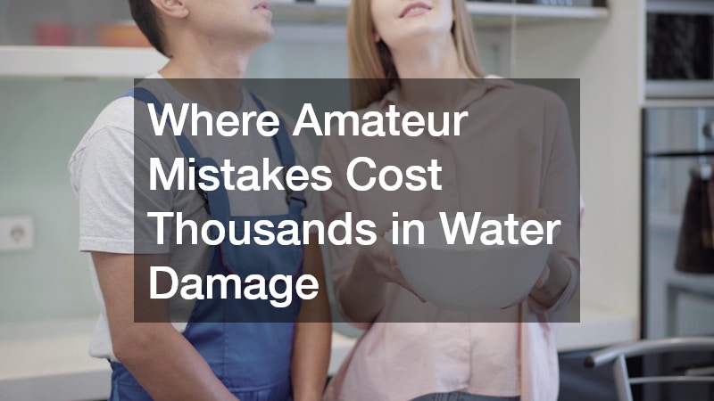 Handling Water Damage and Paint Repairs the Wrong Way