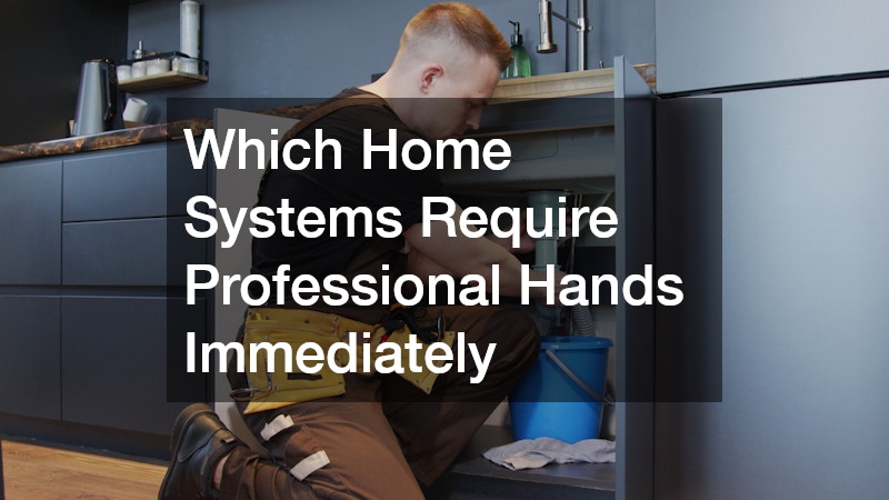 Which Home Systems Require Professional Hands Immediately